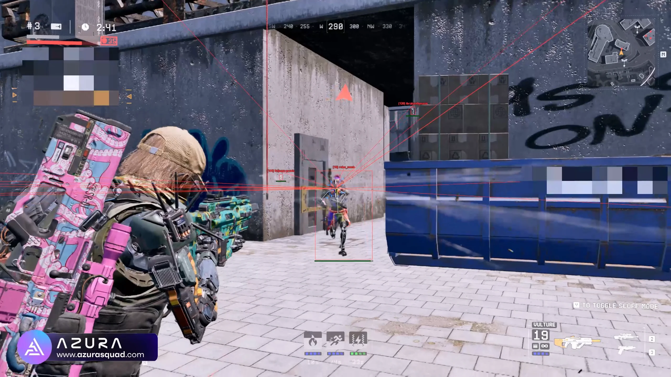 Off The Grid Cheats and Hacks showing Aimbot, ESP, and Wallhack features in gameplay