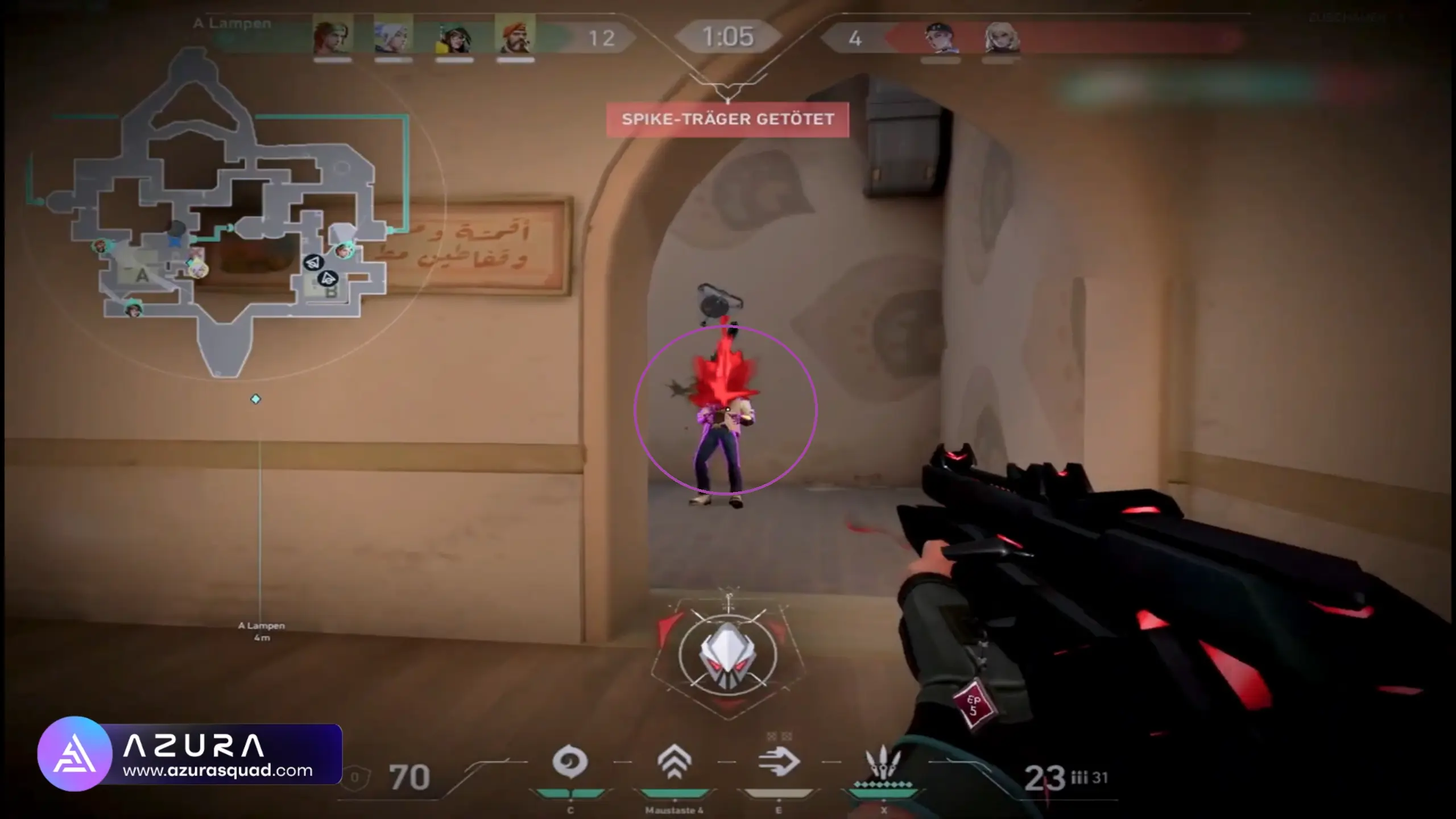 Valorant Color Aimbot external tool showing instant lock-on to enemy outline