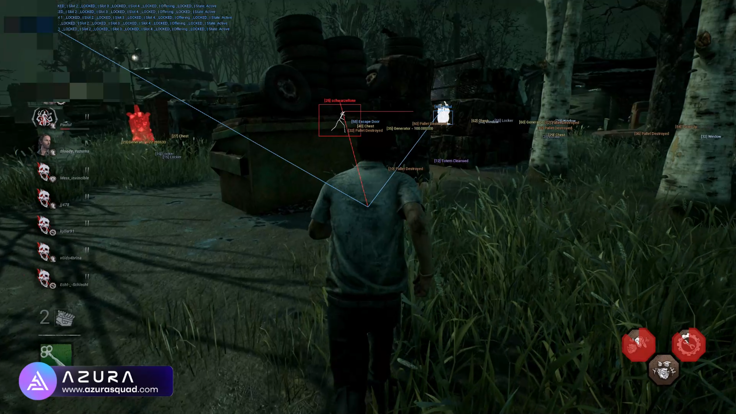 Dead by Daylight hacks with objects ESP for generators hooks 2025