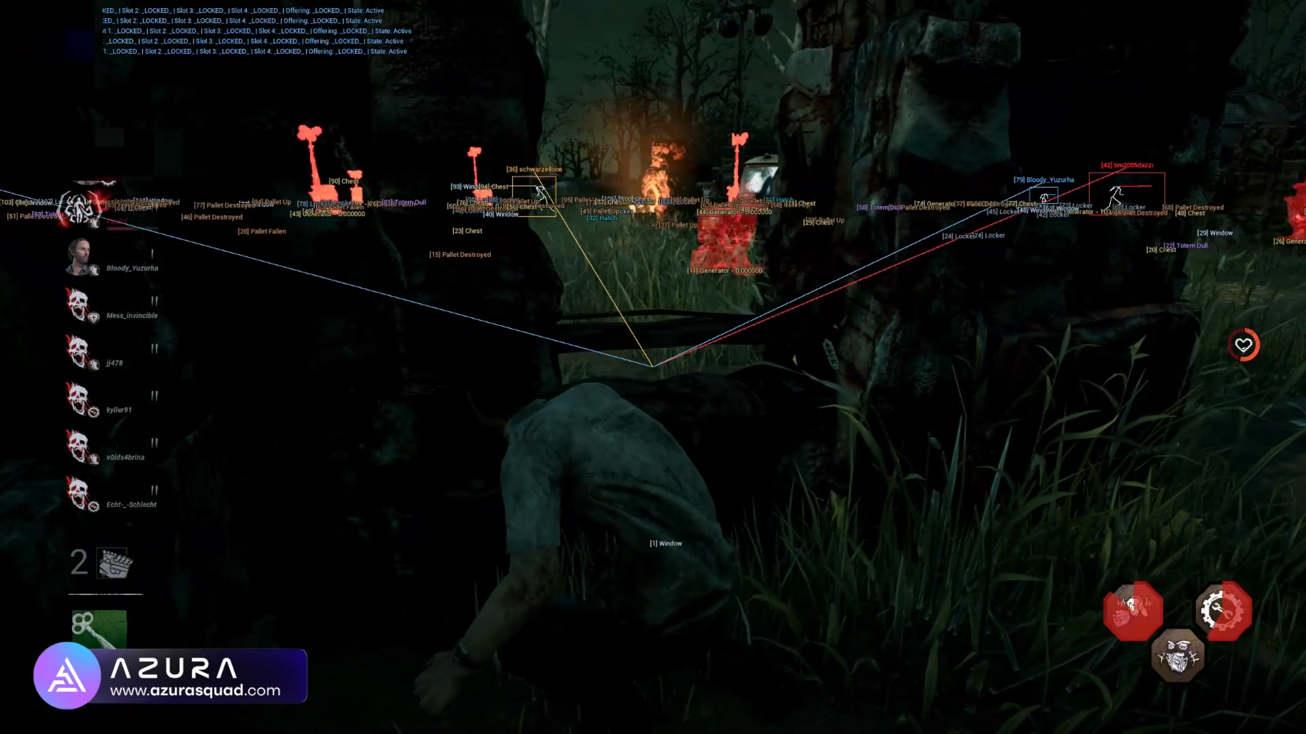 Dead by Daylight hacks with snap lines and visibility check 2025
